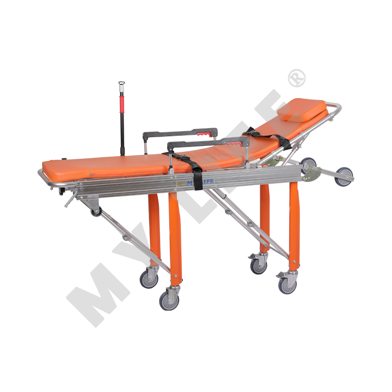 Automatic Loading Stretcher (New Design With Handrail & IV Pole)
